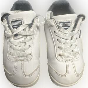 PUMA KIDS LACE UP LEATHER SNEAKER SIZE 6